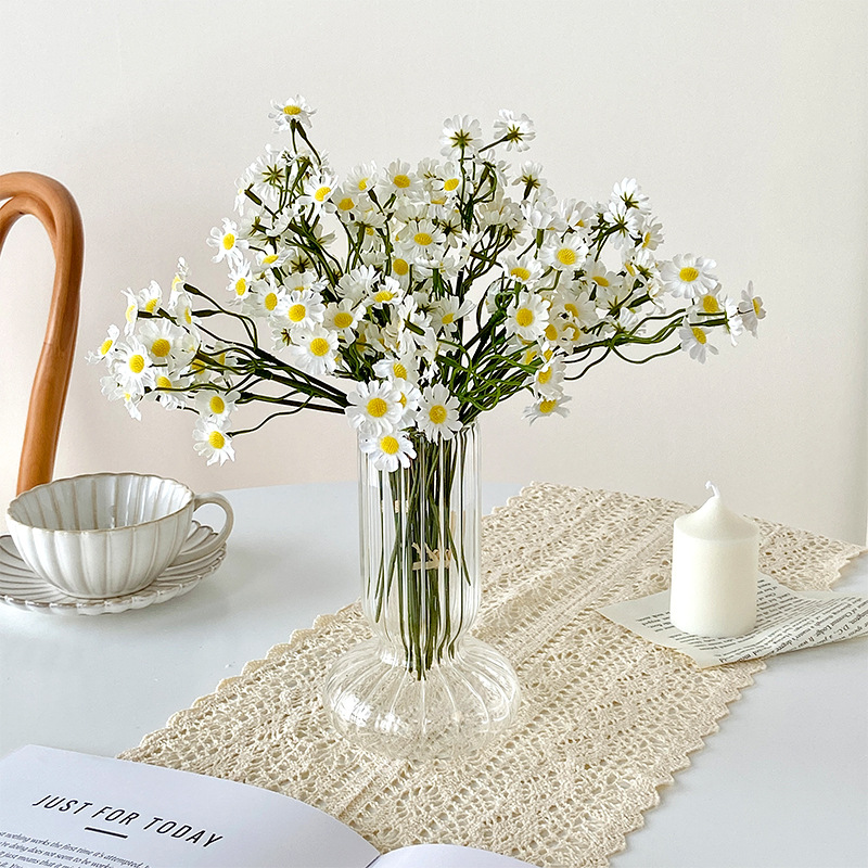 ins bouquet of chamomile Daisy artificial flowers living room furnishings dining table flowers decorative bouquet photography props