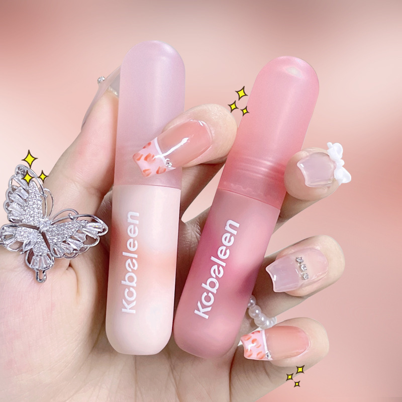 Kobeleen small paintball small colorful egg nude lip mud Lip Glaze Matte Lip gloss student lipstick lip glaze wholesale cross-border