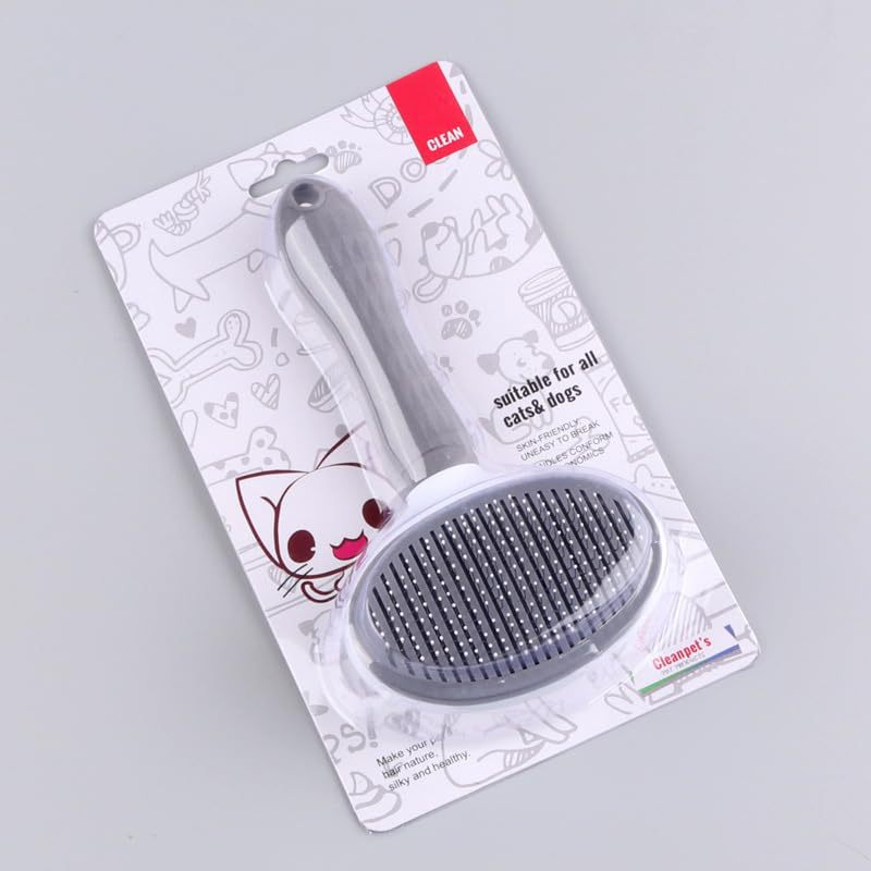 Pet comb to float hair stainless steel needle comb cat open knot comb hair removal artifact dog comb dense tooth comb wholesale