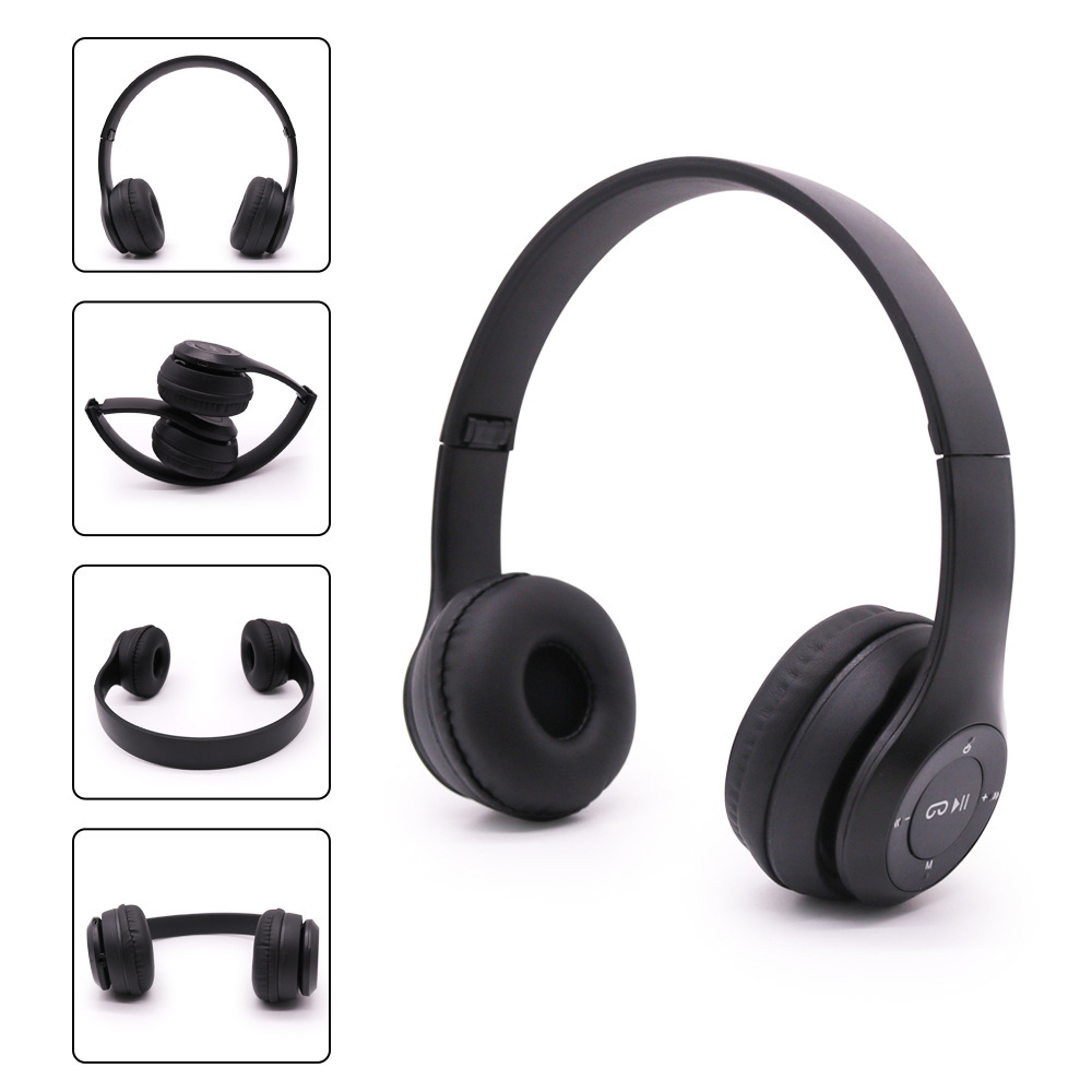 Cross-border explosions 5.0 stereo P47 headset Bluetooth headset foldable mobile phone wireless long endurance noise reduction