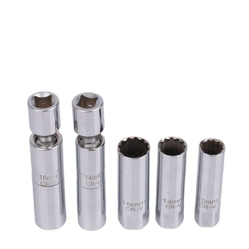 Magnetic universal spark plug socket wrench 14mm16mm automobile spark plug ultra-thin motorcycle disassembly tool