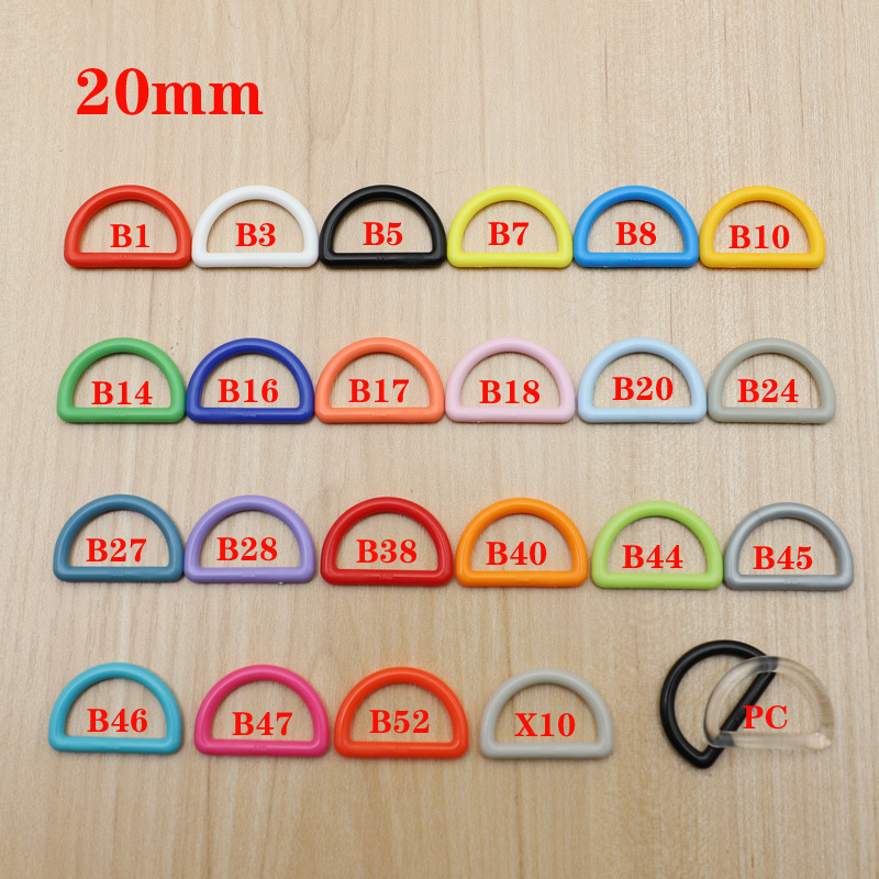 M014-20 Hualian KAM plastic D-ring buckle resin semi-round buckle bag buckle backpack buckle size 20mm