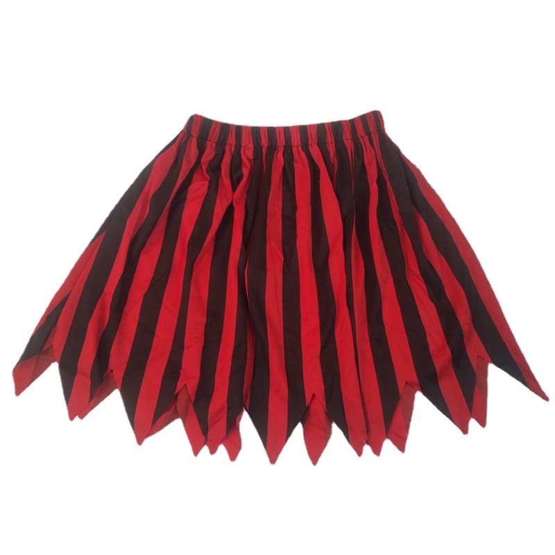 Children's show Pirates of the Caribbean cosplay suit wavy pirate group matching headscarf children's skirt