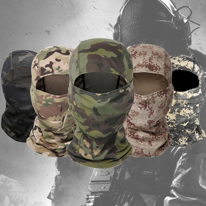 Outdoor Camouflage Headgear Tactical Riding Headgear Dustproof Headband Men's Sunscreen Fishing Mask Face Covering Windproof Headgear