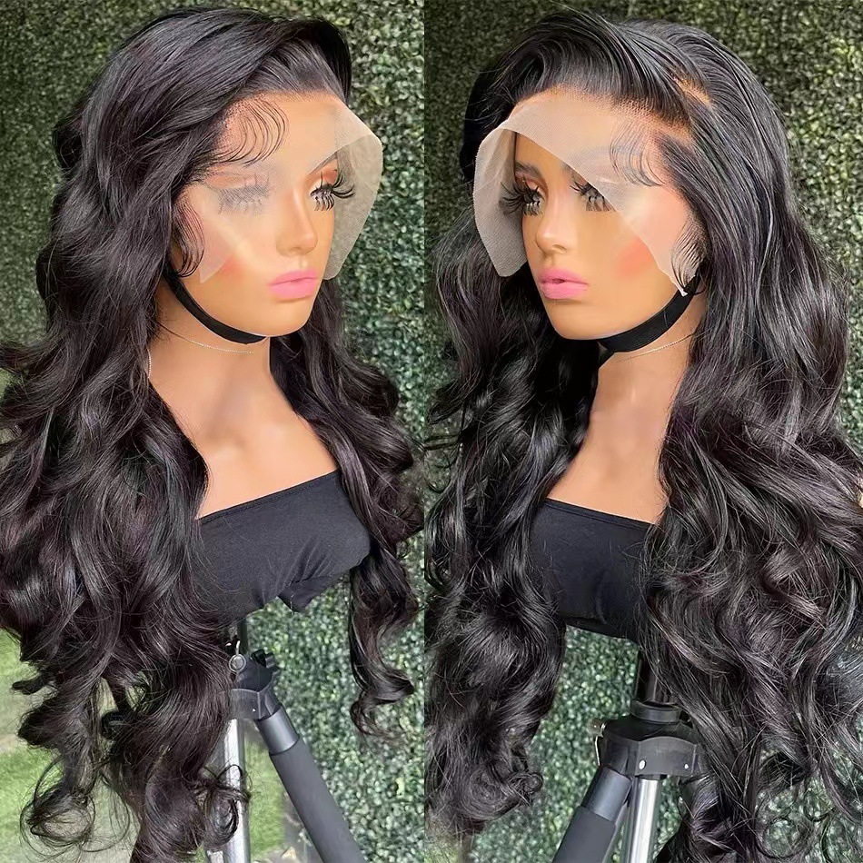 Front Lace wig 13x4lace front wigs human hair wig women's long hair full head cover - ShopShipShake