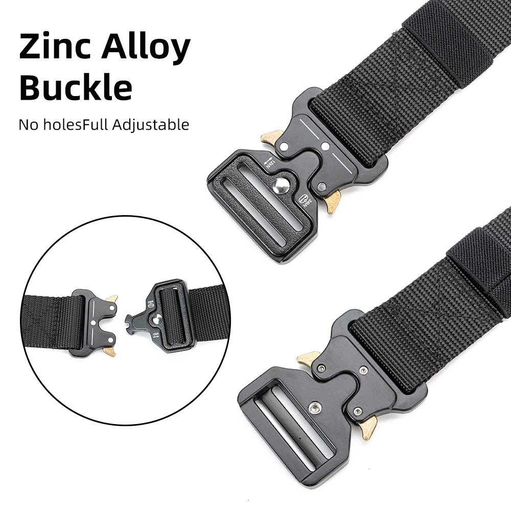 Cobra tactical belt men's outdoor nylon buckle belt student military training overalls belt manufacturers wholesale