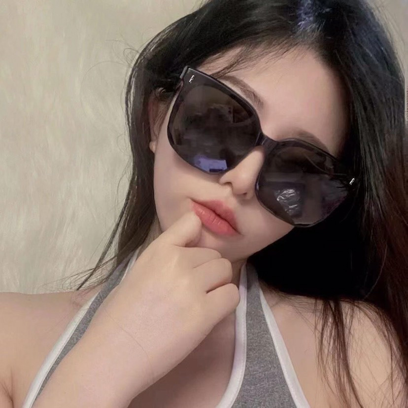GM Korean Style Sunglasses Men's and Women's Trendy Sunglasses ins Cyber Celebrity Sunglasses Big Face Slimming Anti-UV Sunglasses