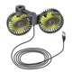5-leaf rear headrest double-headed fan-USB interface