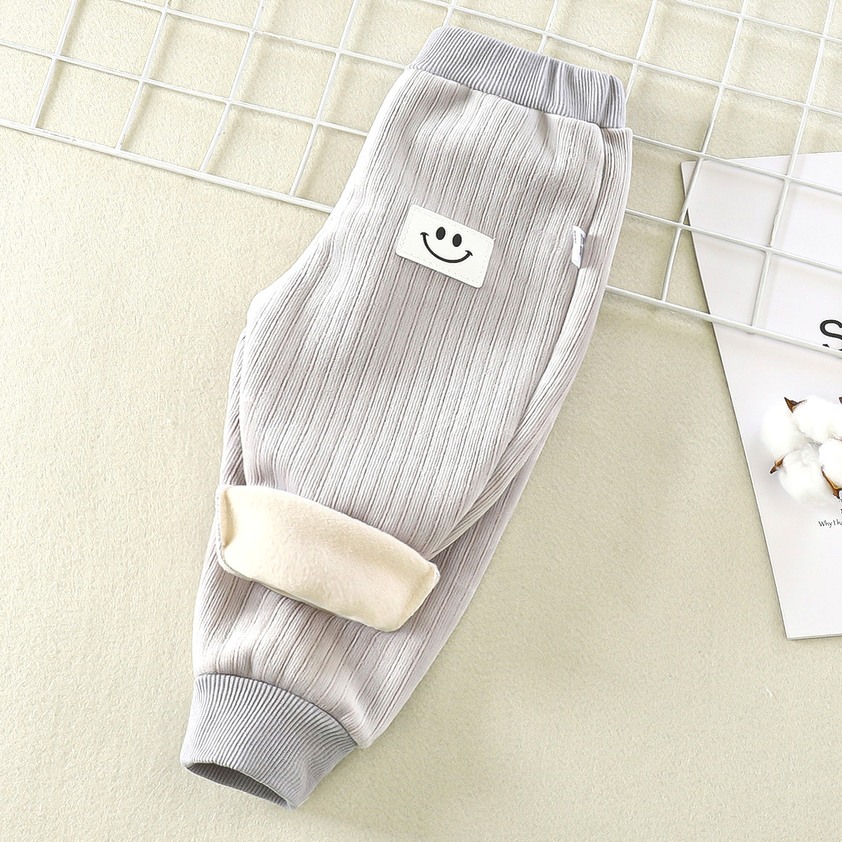 Children's Cashmere Pants Autumn and Winter New Men's and Women's Baby Thickened Warm Casual Sports Pants Outer Wear Pants