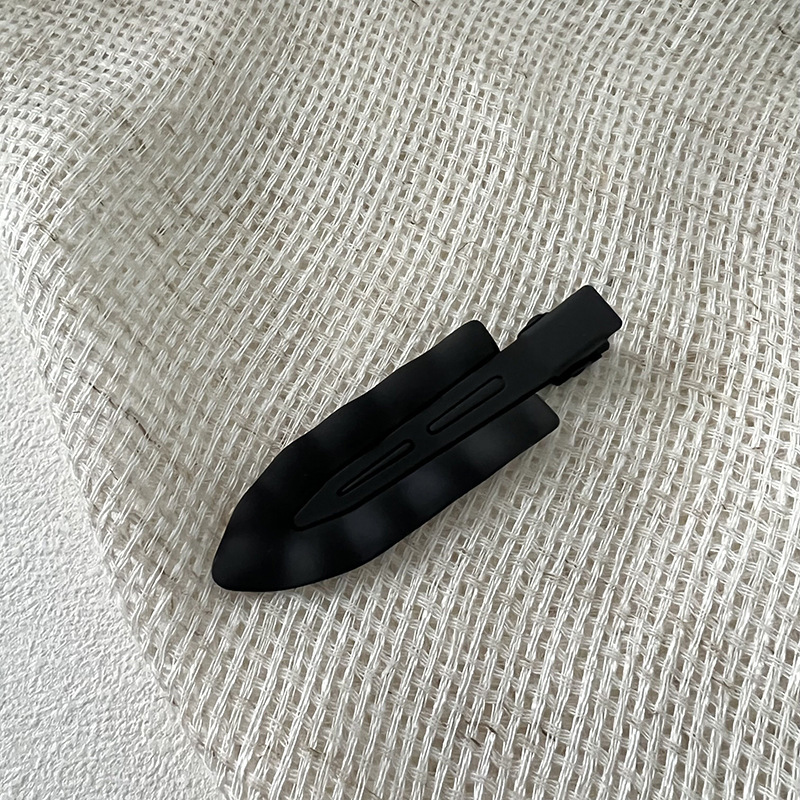 Colorful Seamless Hairpin Frosted Wave Metal Broken Hair Edge Clip Forehead Bangs Clip Wash Face Makeup Duckbill Hairpin_voghion.com