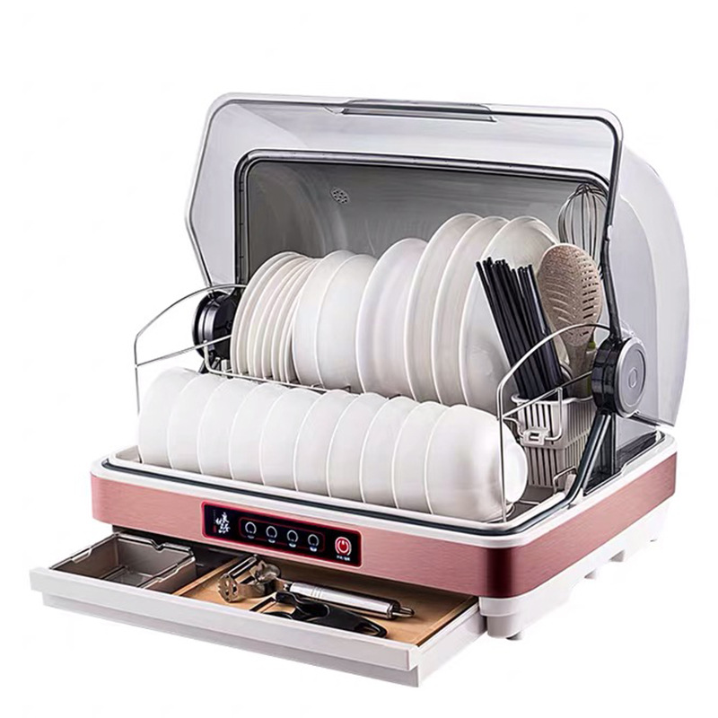 42L Desktop Disinfection Cabinet Bowl Chopsticks Disinfection Machine Vertical Storage Cabinet Small Household Cleaning Cabinet UV Drying