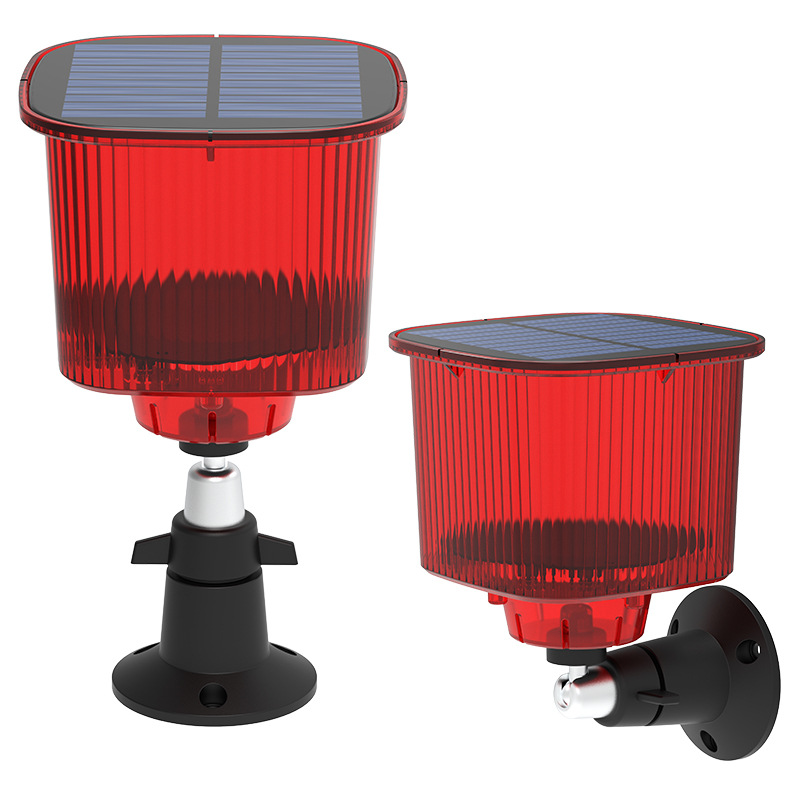 Solar energy bird repellent Orchard fish pond rice field animal repellent animal repellent timing sound and light alarm can be recorded