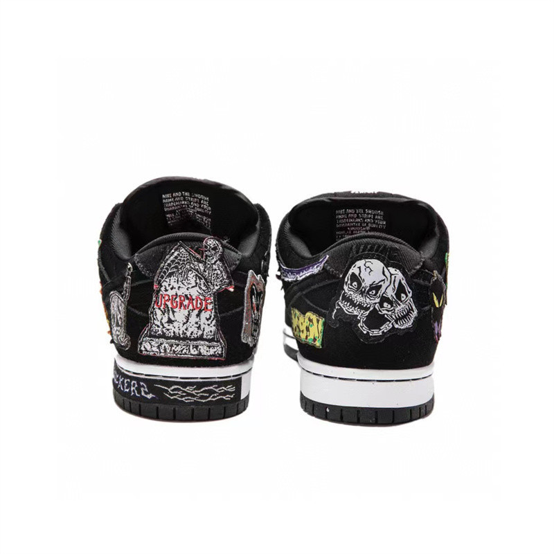 European Station Halloween Dunk Low-top Air Cushion Running Shoes Skateboard Shoes 