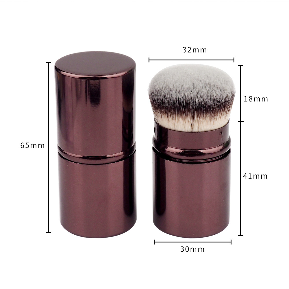 2023 new telescopic foundation brush Kabuki brush makeup brush magic no trace do not eat foundation makeup brush spot