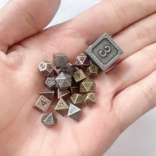 Super Mini 6mm Metal Dice Set Can Be Used with Keychain Necklace Pendant Small Dice Ready Supply