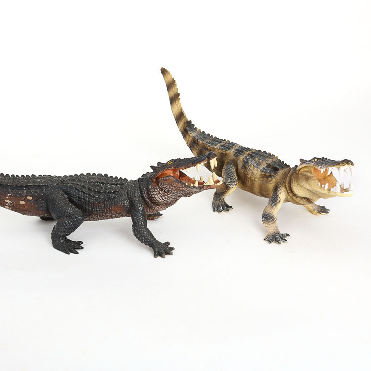 Children's simulation model amphibious crocodile toy Nile crocodile wild boar crocodile wild animal model