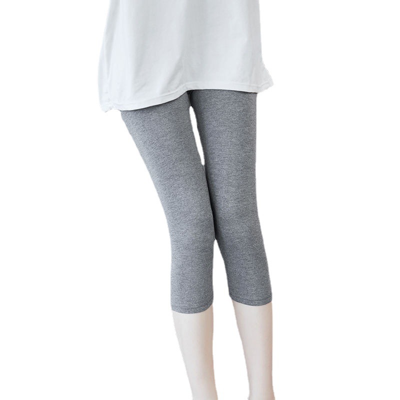 [Factory Outlet] Seven-point Leggings Women's Summer Thin Outer Wear Casual Korean Slim-fit Slimming 7-point Cotton Pants Stretch
