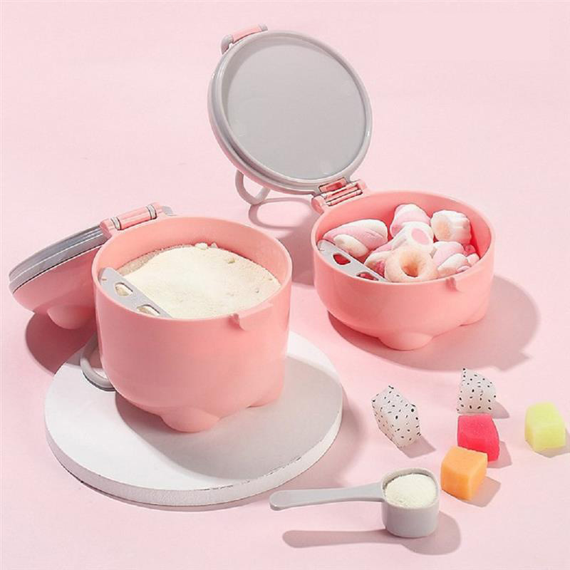 Cross-border factory wholesale portable baby milk powder box baby milk powder box milk powder pot piglet storage a generation of hair