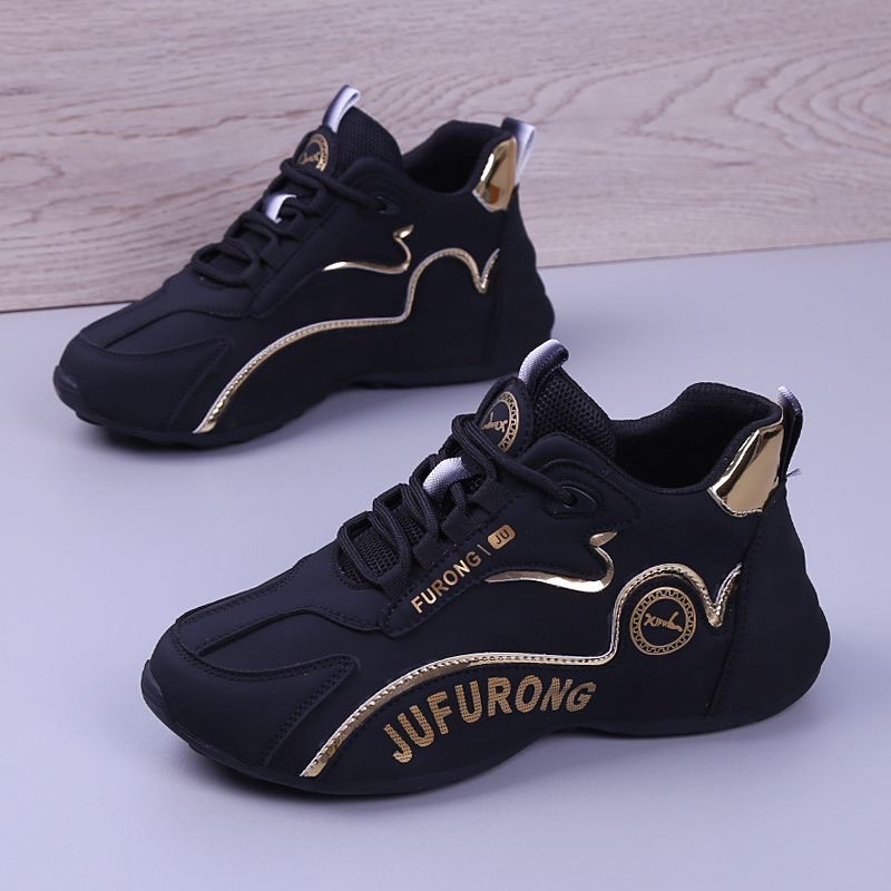 Autumn sneaker men's and women's same style 2024 New TikTok popular thickened white shoes couple daddy shoes fashion shoes