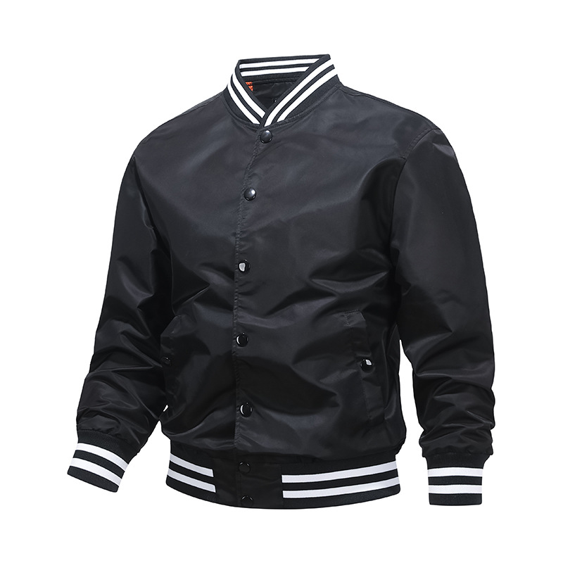 Cross-border Spring and Autumn plus size men's casual jacket stand collar jacket cotton-padded flight uniform baseball uniform men's printed jacket