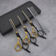 Black gold color matching six-piece set [with cloth]]