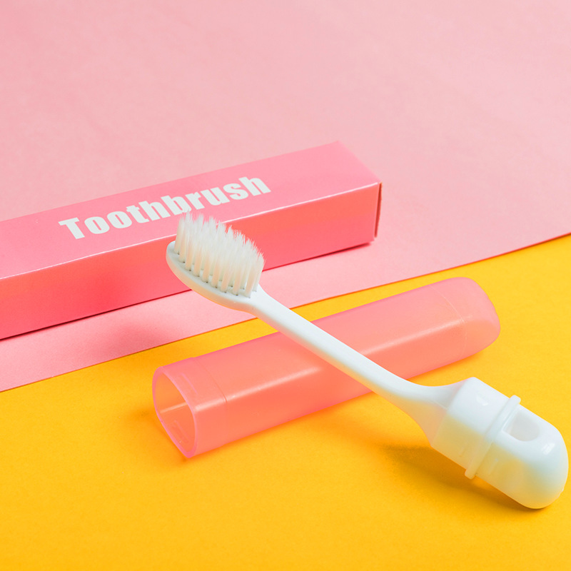 Household Travel folding toothbrush non-disposable portable travel mini soft fur Baixiu socialite toothbrush wholesale generation
