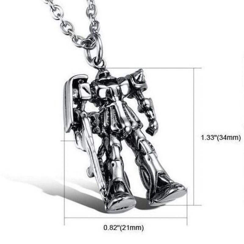 2023 hot sale Transformers robot necklace domineering hot sale men's jewelry Taobao fashion jewelry wholesale