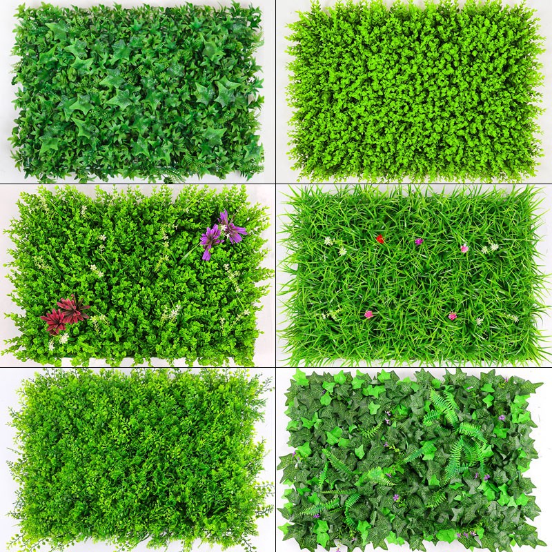 Rongxin Simulation Lawn Wall Background Decoration Indoor and Outdoor Turf Eucalyptus Fake Green Plant Wall Plant Wall