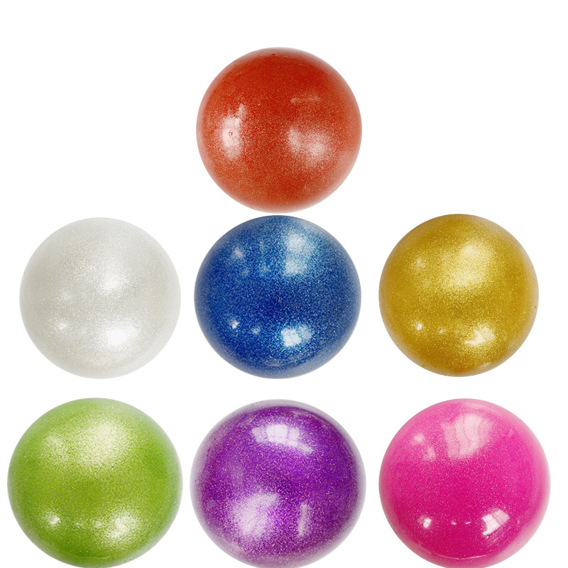 Rhythm Gymnastics Ball Practice Training Game Gymnastics Ball 15cm-18cm Rubber Gymnastics Ball Multiple Colors Model