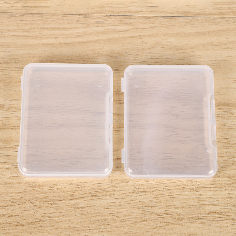 Factory direct PP plastic box rectangular finishing transparent packaging box small material Box white fishing gear storage box