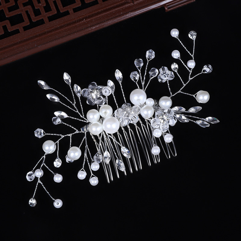Factory Direct Bride White Crystal Headwear Bride Rhinestone Accessories 2018 New Hair Comb Accessories