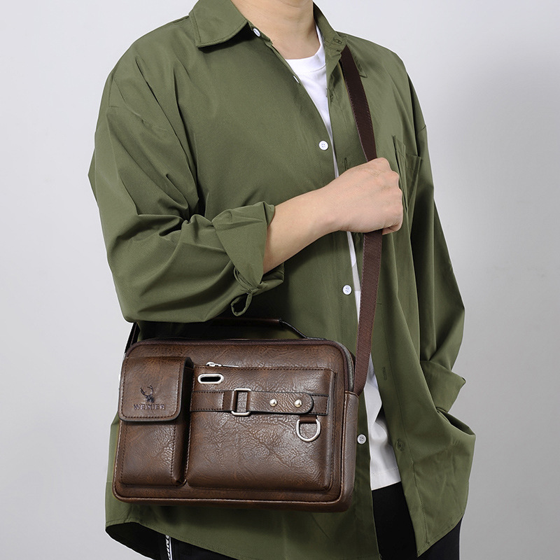 Shoulder Bag Men's Crossbody Bag Men's Business Shoulder Bag Crossbody Bag Portable Men's Shoulder Crossbody Bag Men's Bag