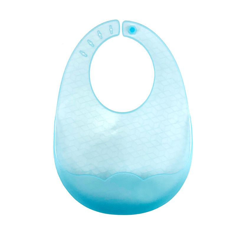 Baby Meal Ultra-thin Silicone Bib Supplementary Food Food Pocket Platinum Waterproof Silicone 3D Children Lightweight Bib