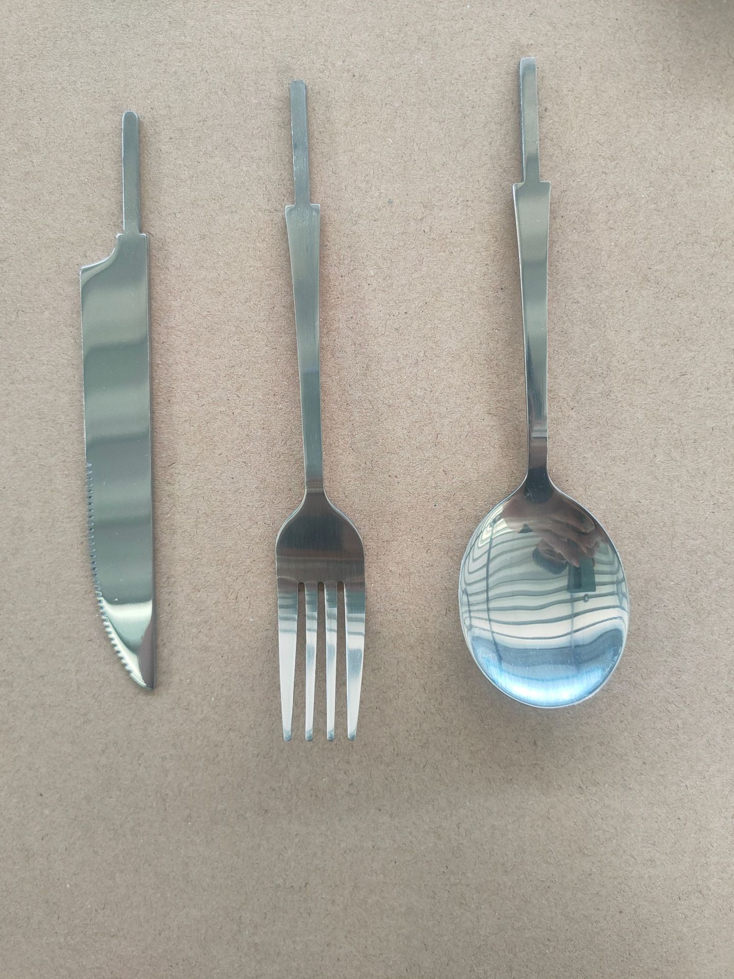Stainless steel ceramic handle hardware semi-finished products spoon Fork small coffee spoon No. 2 fork spoon round spoon
