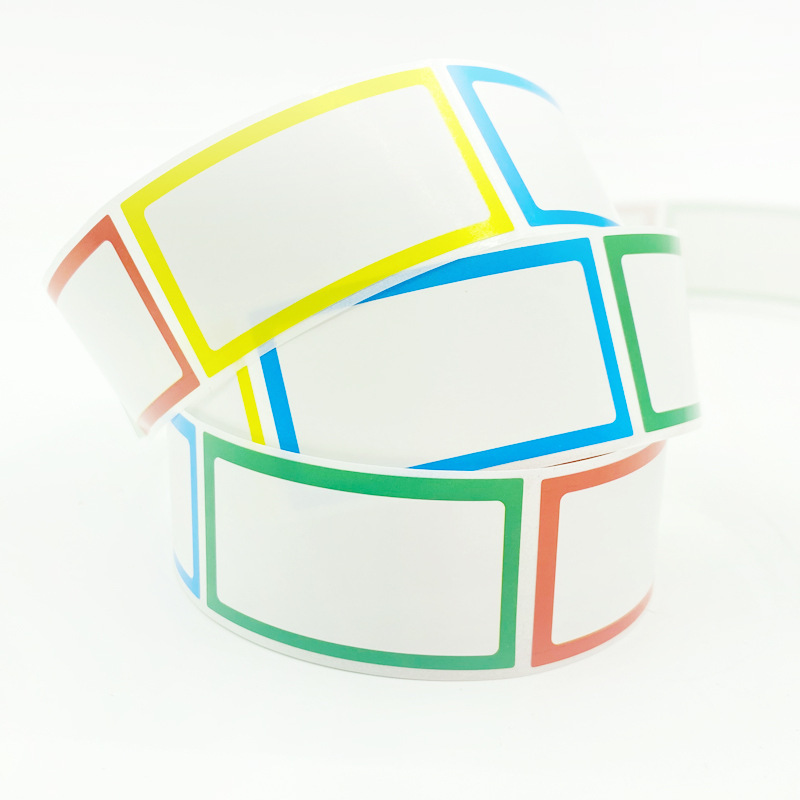 Color blank sticker handwriting mark Package classification mark sticker adhesive large bottle seasoning label jar sticker