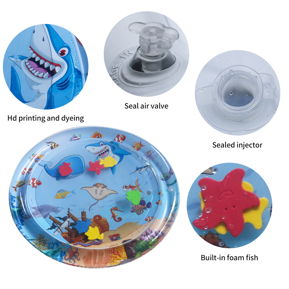Cross-border in stock Pet Inflatable Ice Mat Scratch-resistant Dog Mat Mat Baby Pat Water Mat PVC Thickened Game Mat