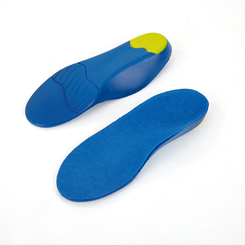 Pu foam factory direct children's arch insole sports comfortable breathable inside and outside eight arch support insole
