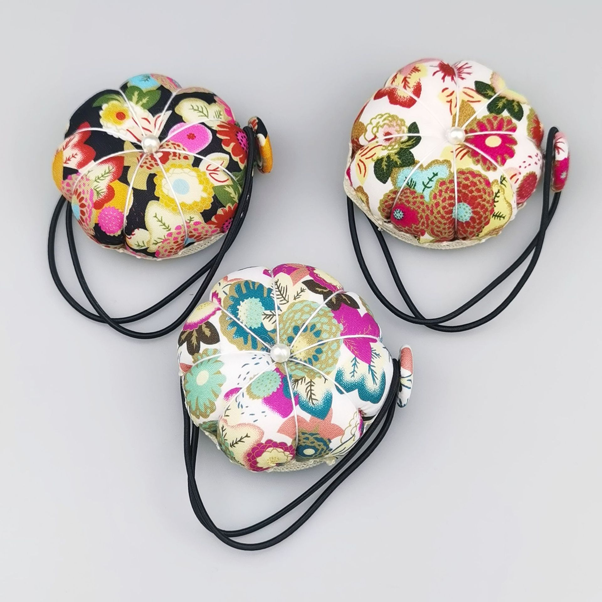 Cross-border hot sale pin ball long rope needle plug pumpkin needle tie Japanese style needle pad handmade DIY sewing tool needle plug bag