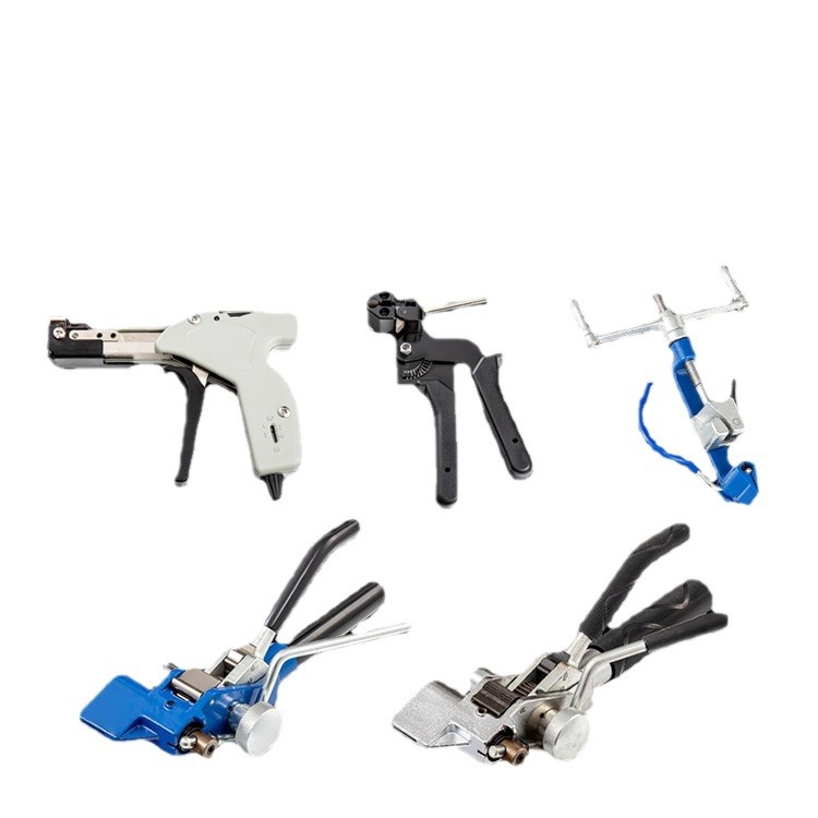 Factory wholesale stainless steel cable tie shear strapping tool cable tie pliers gun coil strap packing cutting tightener Amazon