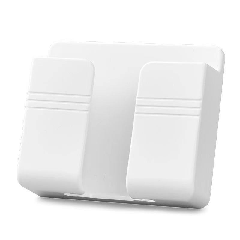 Mobile Phone Charging Storage Rack Bedroom Remote Control Storage Box Charging Bracket Wall Punch-Free Adhesive Wall Hanging Type