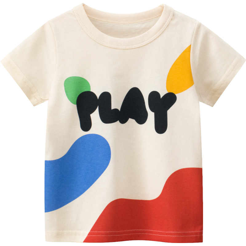 27home Korean version of children's clothing new wholesale girls short sleeve T-shirt tide summer baby half sleeve jacket a generation of hair