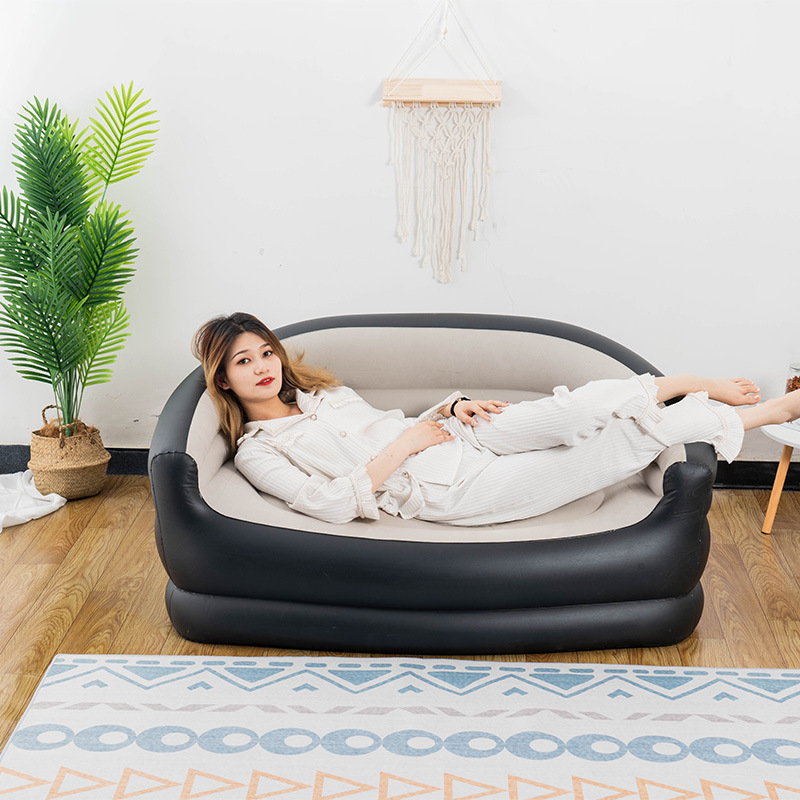 Inflatable Lazy Sofa Double Recliner New Lunch Break Extra Large Folding Leisure Sofa Backrest Armrest Sofa Seat