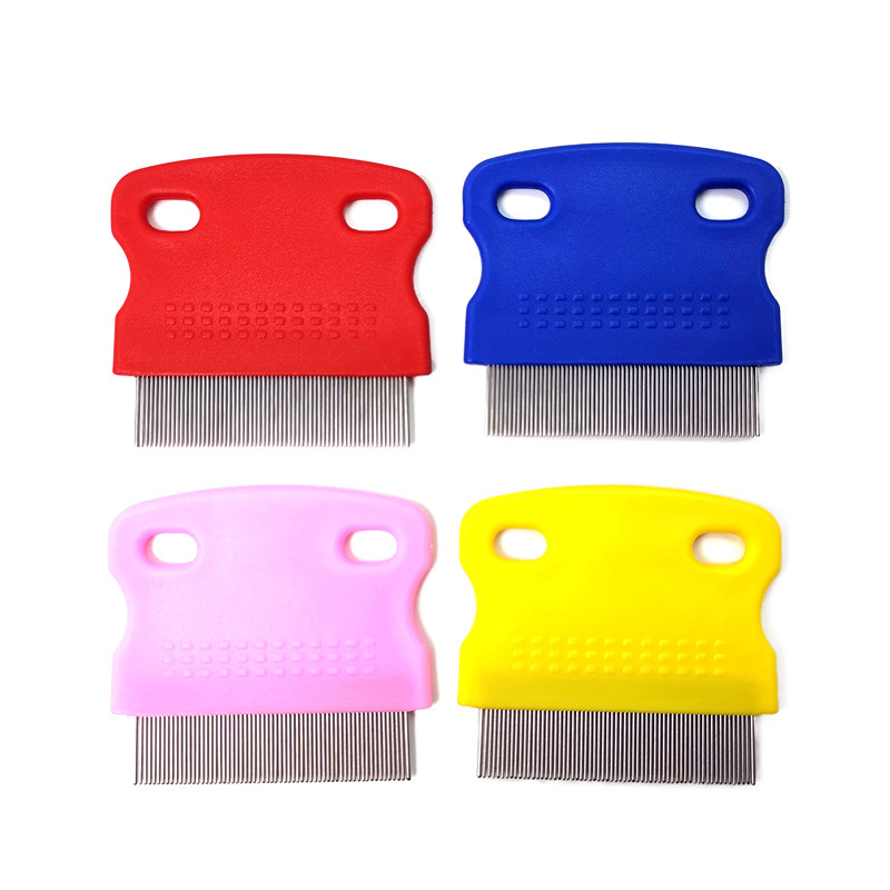 Pet Cleaning and Beauty Products Pet Lice Removal Comb Flea Comb Toothed Pin Comb Lice Removal Comb Tick Hook Combination Set