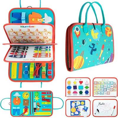 Felt Children's Busy Board Early Education Board Learning Board Learning Dressing Education Board Handbag Cross Border