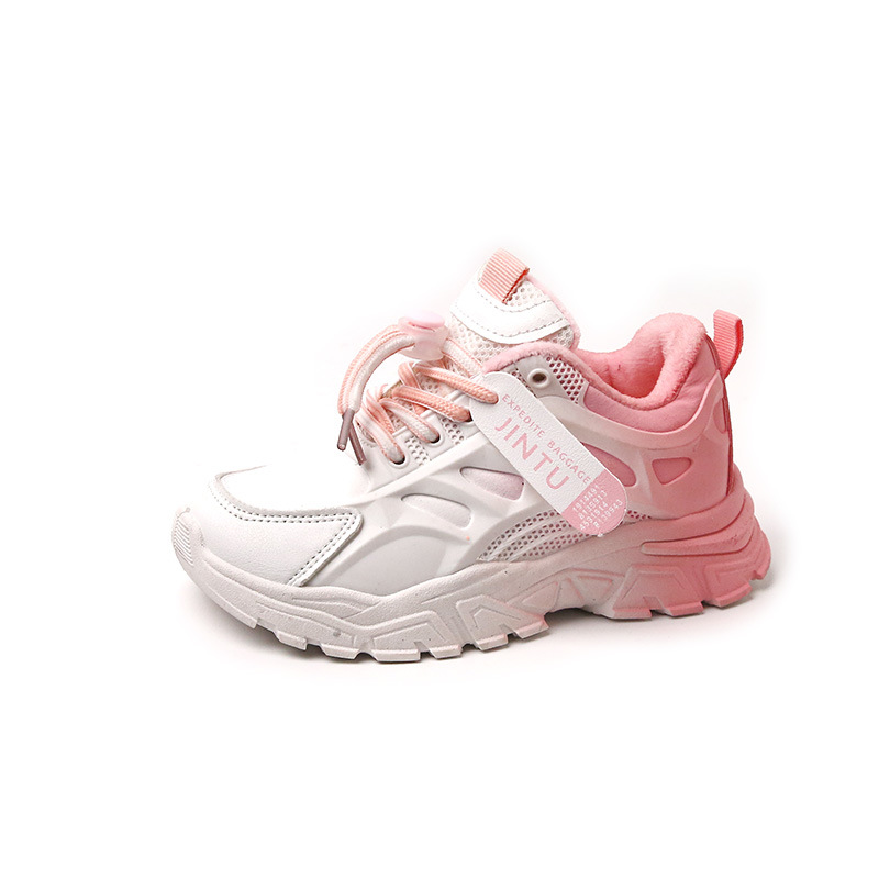 Girls' Shoes Spring and Autumn 2023 New Solid Soft-soled Leather Breathable Single-layer Shoes Girls' All-match Non-slip Children's Board Shoes