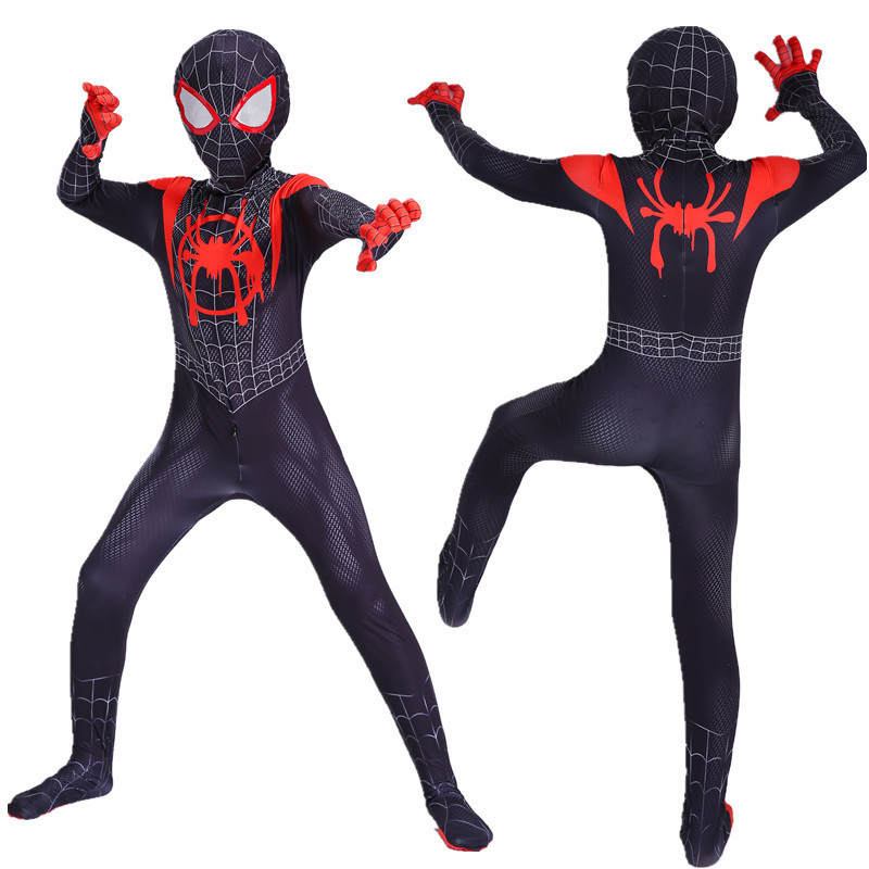 Spiderman Leotard Hero Expedition Adult cosplay Costume Halloween Child Siamese Clothes Miles