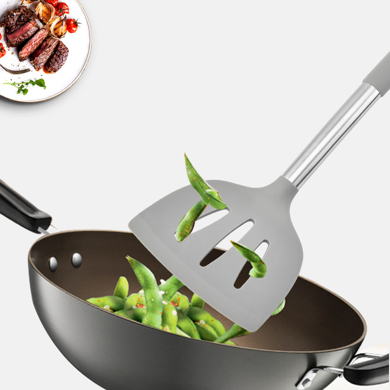 Silicone Kitchenware 14 Pieces New Style Tube Handle Silicone Kitchenware Set Kitchen Cooking Utensils Silicone Spatula