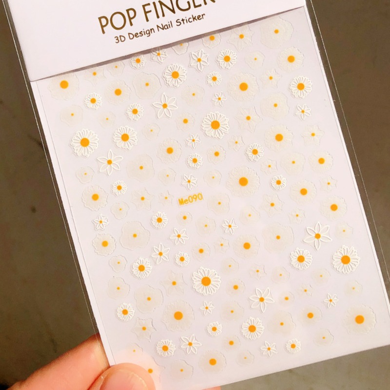 Daisy nail stickers cross-border e-commerce manufacturers spot small flower Daisy nail stickers ME084-096