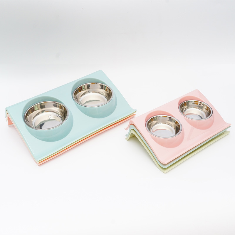 Cat Bowl Water Food Integrated Cat Food Basin Cat Drinking Bowl Cat Food Bowl Diangle Bowl Pet Food Feeding Dog Rice Bowl