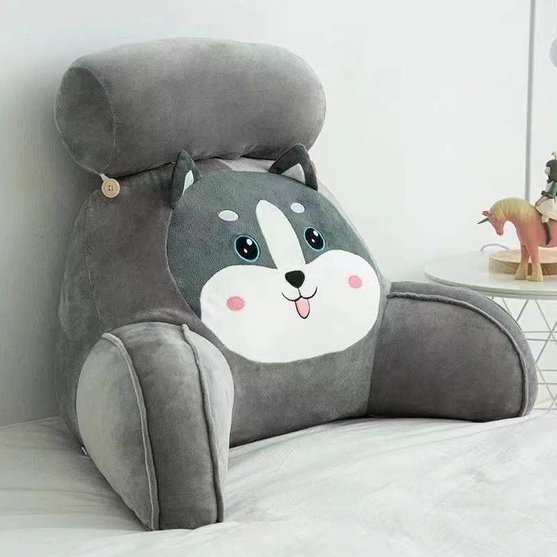 Bedside Cushion Large Backrest Pillow Bedside Playing Mobile Phone Pillow Soft Bag Dormitory Bed Reading Sofa Waist Cushion